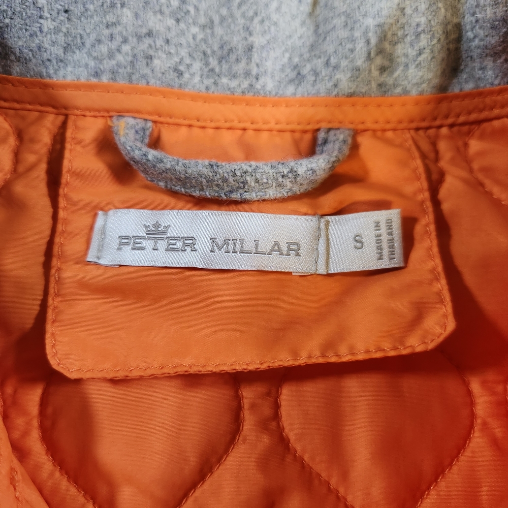 Peter Millar Addison Vest Women Small Orange Quilted Wind Resistant Golf Sports - Picture 3 of 10